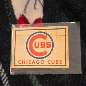 1960 Fleer Decal Team Logo Chicago Cubs Dubble Bubble